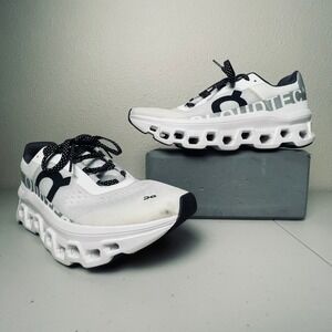 On Cloudmonster All White Women's Running Shoes US 9 UK 7 EUR 40.5